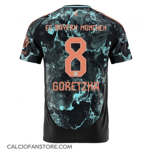 Maglia Calcio Bayern Munich Leon Goretzka #8 Seconda Divisa 2024-25 Manica Corta